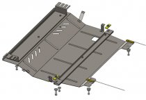 Ochrann plechov kryt pod motor pro Citron C-Elyse a Peugeot 301 (2051000, 9676824680)