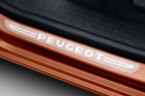 Sada dvou prahovch lit vzhledu kartovanho nerezu pro Peugeot Rifter a Partner  (9419F1)