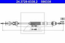 Spojkov lanko ATE pro Citroen Berlingo (MF) 96-11 (24372803382, 2150V1)