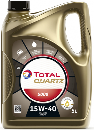 TOTAL QUARTZ 5000 15W40 - 5 litr