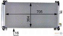 Chladi klimatizace - kondenztor pro Citroen C5 (X7) a C6 (6455HR, 940656, 350433)