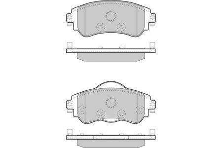 Brzdov destiky pedn, originl Citroen pro C4 (B7) a DS4i (4254A9)