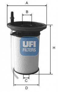 Palivov filtr UFI pro Citron Jumper 2,0 BlueHdi (2605300, 1614111980)