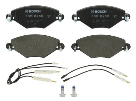 Brzdov destiky, pedn Bosch 582 pro Citroen C5 2.0 16V, 2.0 HDi, 1.6HDi, 1.8 16V (0986424582)