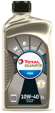 TOTAL QUARTZ 7000 10W40 - 1l polosyntetick motorov olej (166049)