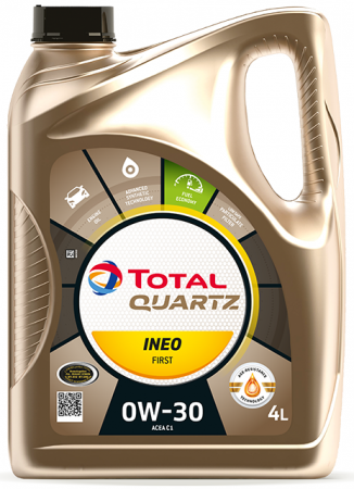 TOTAL Quartz INEO FIRST 0W-30 - 4l špičkový syntetický motorový olej (TO183106)